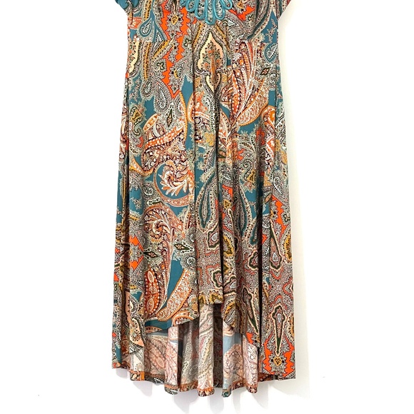 World Unity High-Low Embroidered Neckline Dress - Picture 9 of 13